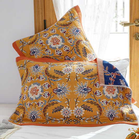 Cotton Pillow Towels | Breathable & Skin-Friendly | Set of 2
