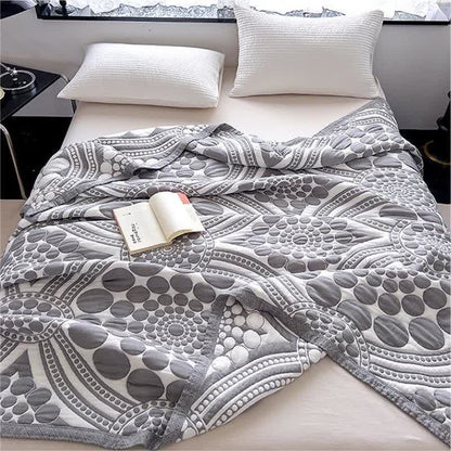 Pure Cotton Reversible Quilt | 100% Organic Cotton | Full/Queen Size