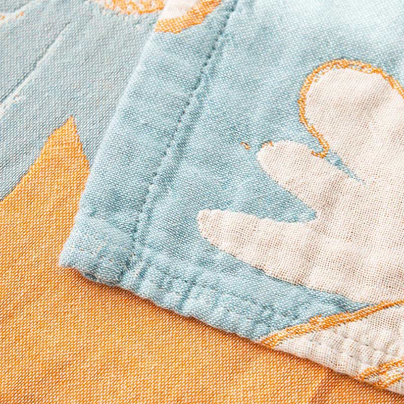 Daisy Printed Reversible Quilt | 100% Organic Cotton | Full/Queen Size