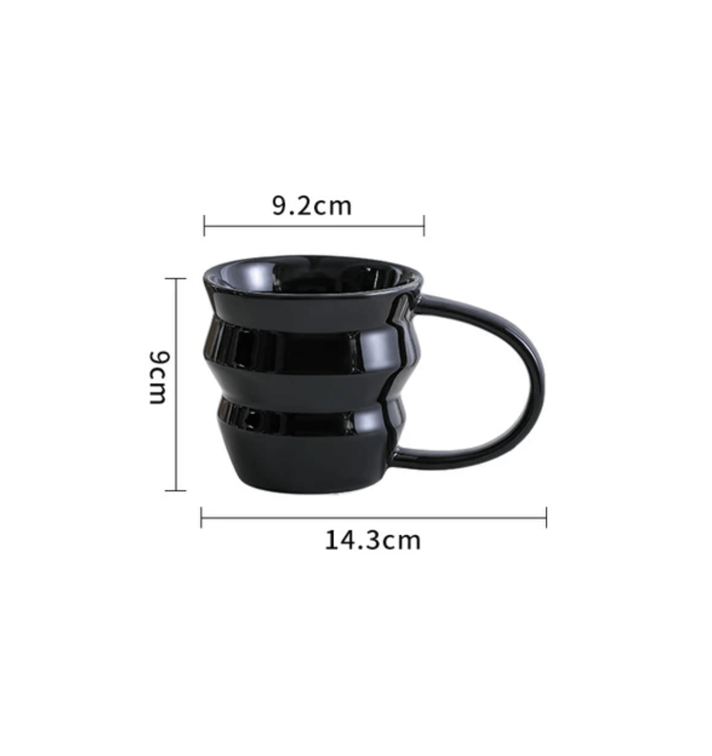 Ceramic Coffee Mug | Big Handle | Solid Color