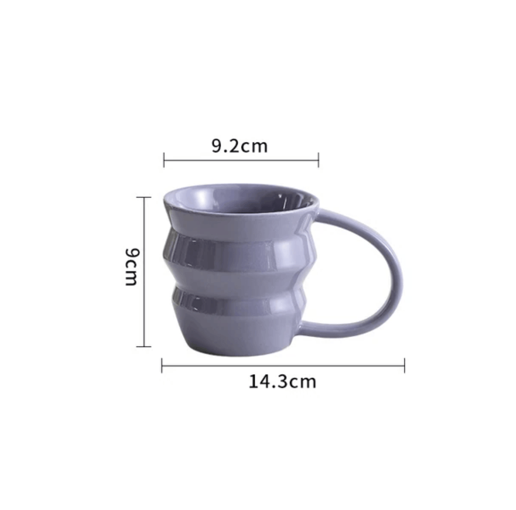 Ceramic Coffee Mug | Big Handle | Solid Color