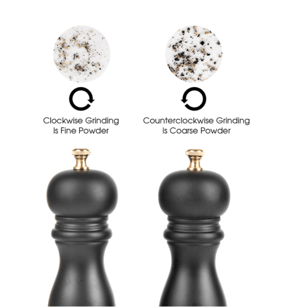 Black Wood Salt and Pepper Mills