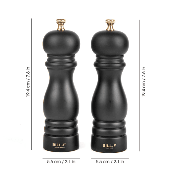Black Wood Salt and Pepper Mills