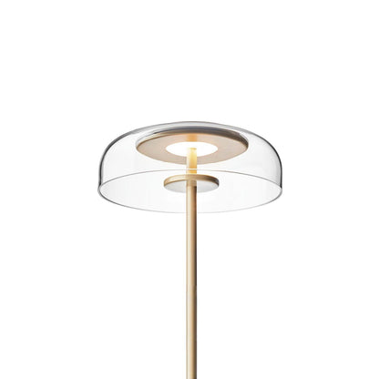Solara Table Lamp | Brass & Glass | Clear or Grey Shade