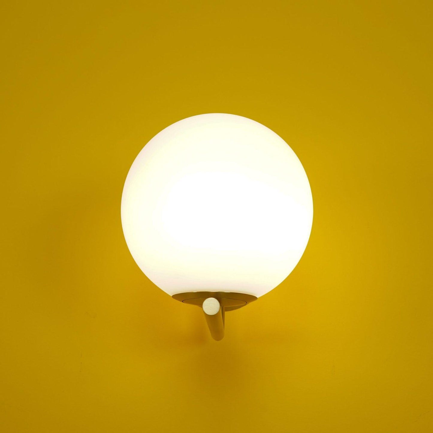 Blown Glass Wall Lamp | Opal Glass | Gold or Black