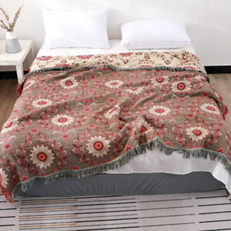 Reversible Cotton Sofa Cover | Extra Soft | 59"x79"