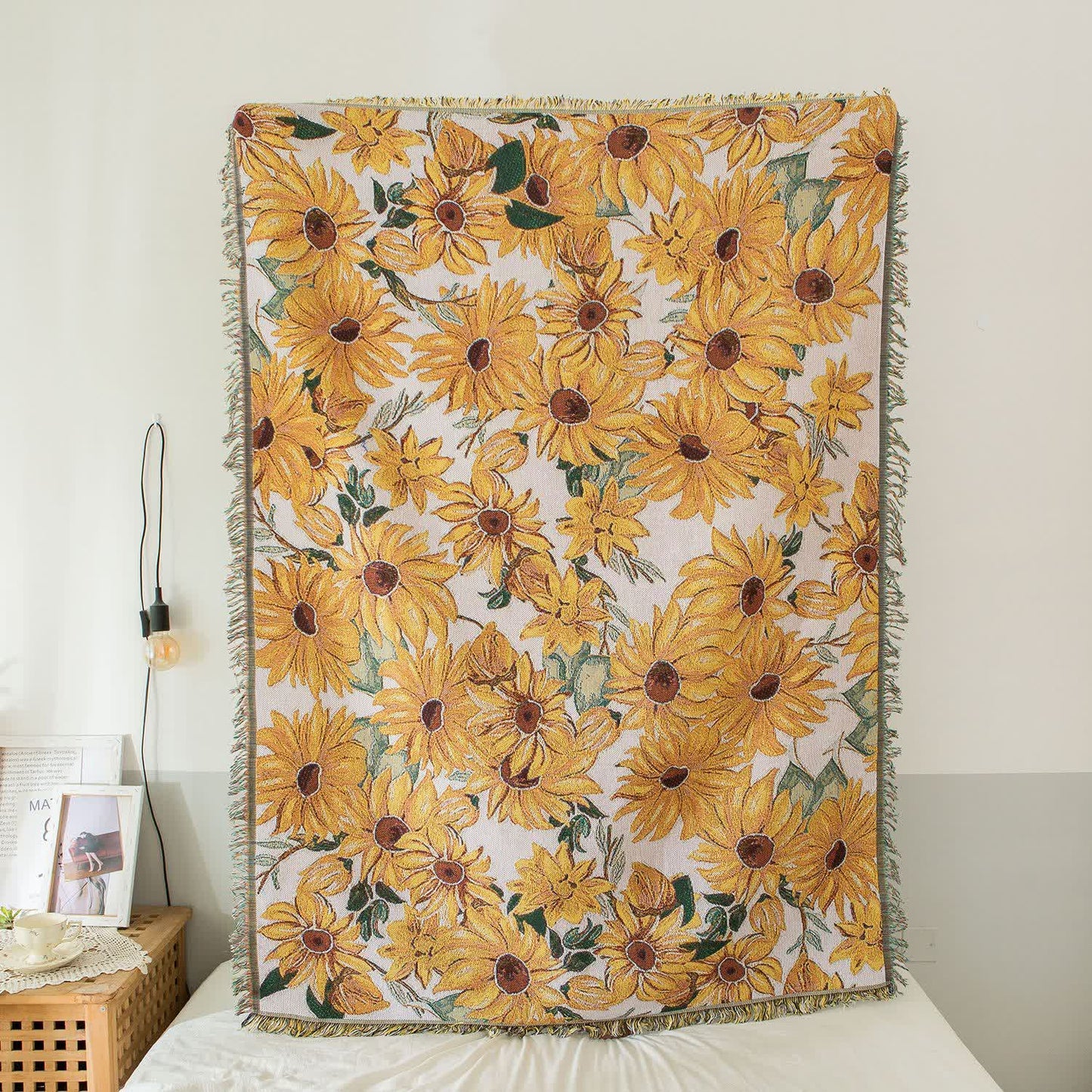 Sunflower Tapestry Blanket | Polycotton | Multiple Sizes