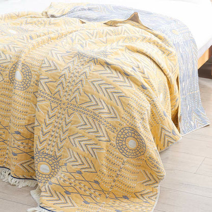 Cotton Quilt | Reversible Geometric Pattern | Full/Queen Size