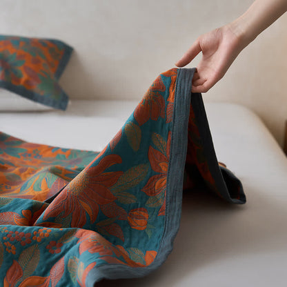 Floral Quilt | 100% Organic Cotton | Full, Queen, King Sizes
