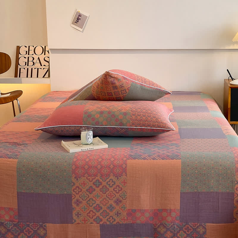Vintage Double Layer Coverlet | 100% Organic Cotton | Twin Size
