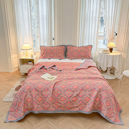 Pure Cotton Summer Quilt | Lightweight & Breathable | Available in Full, Queen, King Sizes