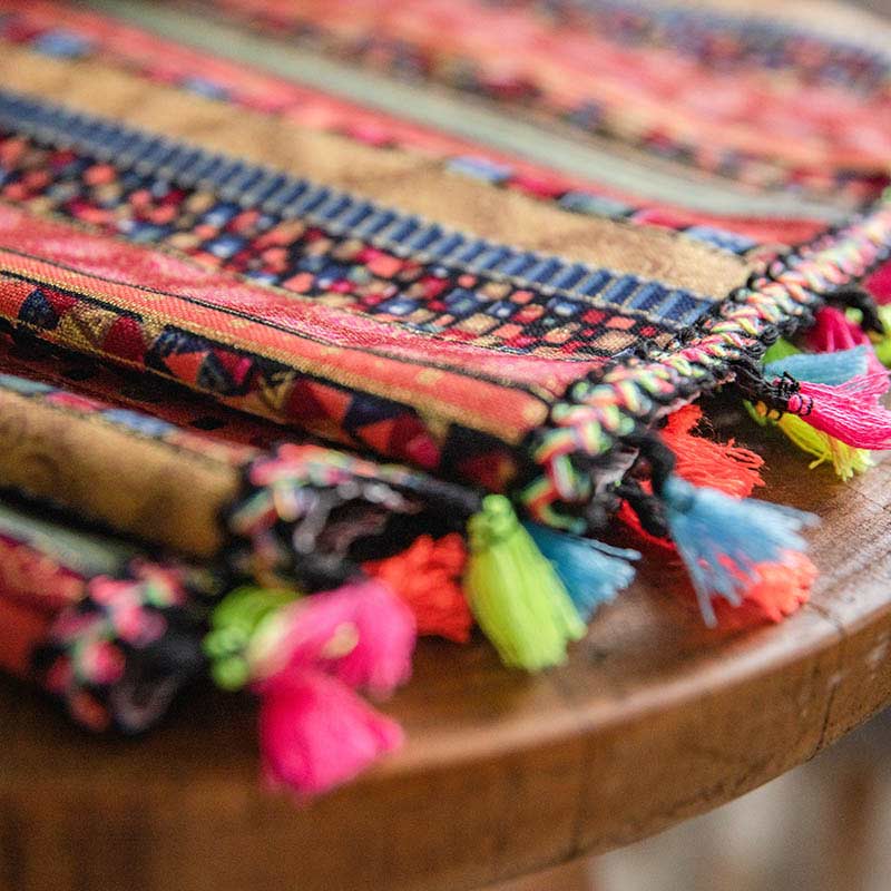 Boho Tassel Curtain | Cotton Blend | Semi-Blackout