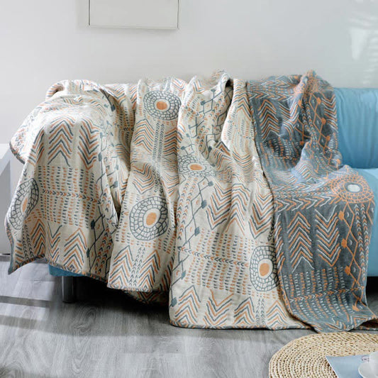 Cotton Striped Reversible Blanket | Ultra-Plush | Multiple Sizes Available