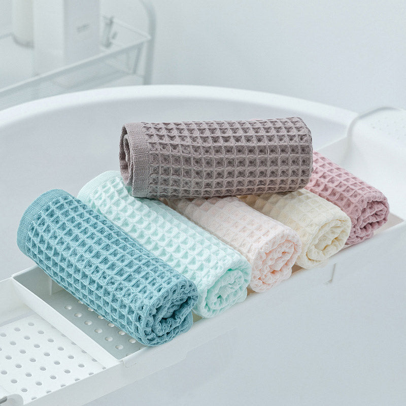 Cotton Waffle Weave Towels | Eco-Friendly & Super Absorbent | Set of 3