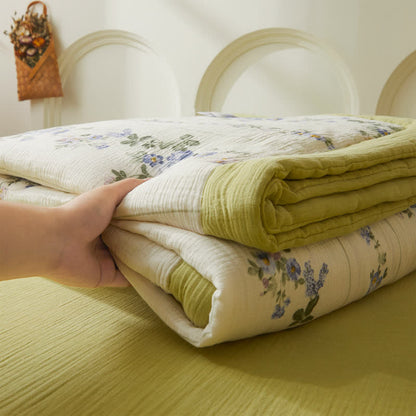 Cotton Gauze Quilt Set | Organic Cotton | Full/Queen Size with Pillowcases