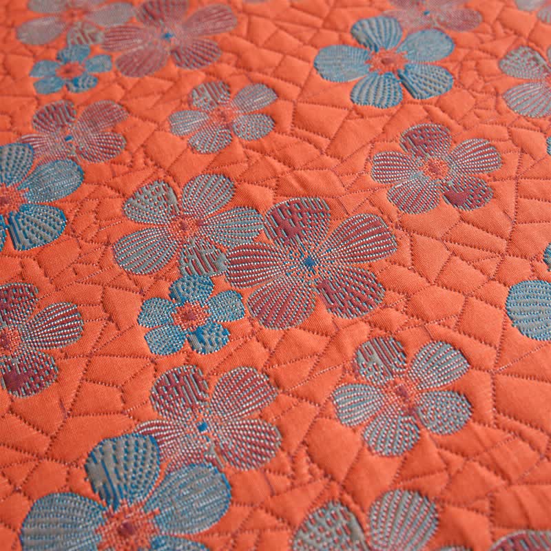 Cotton Gauze Quilt Set | Eco-Friendly Organic Cotton | Full/Queen Size with Pillow Towels