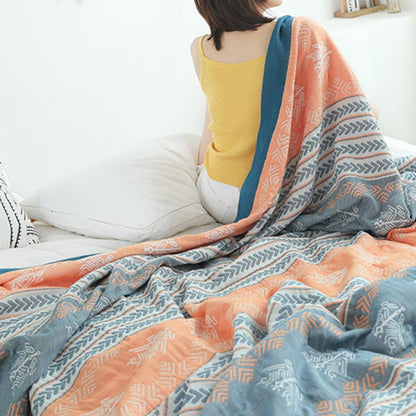 Reversible Cotton Quilt | Wheat Ear Texture | Full/Queen Size