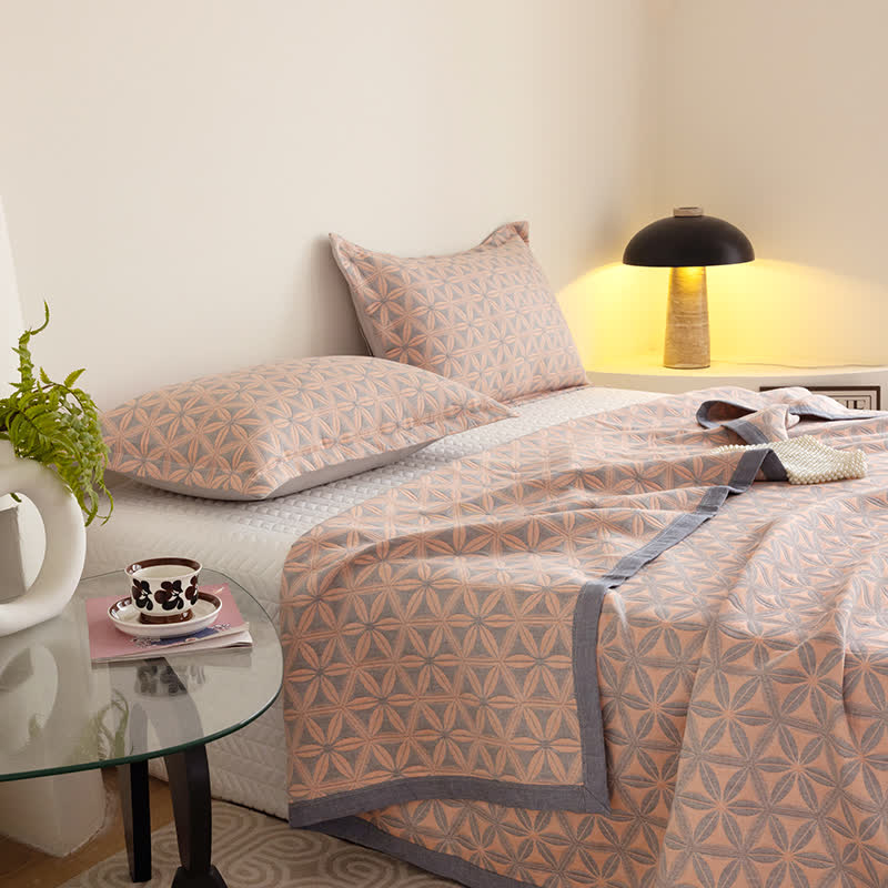 Cotton Gauze Quilt Set | Organic Cotton | Queen Size with 2 Pillowcases