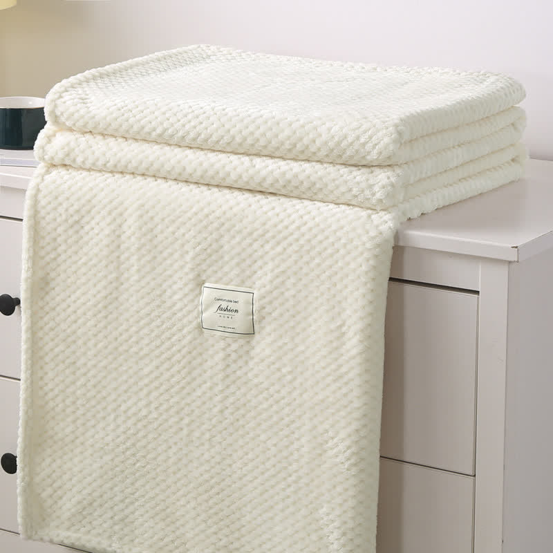 Lightweight Throw Blanket | Soft Polyester | Full Size 71"x79"