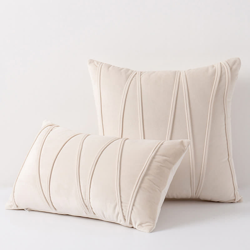 Stripe Pattern Decorative Pillowcase | Premium Soft Velvet | Available in Multiple Sizes