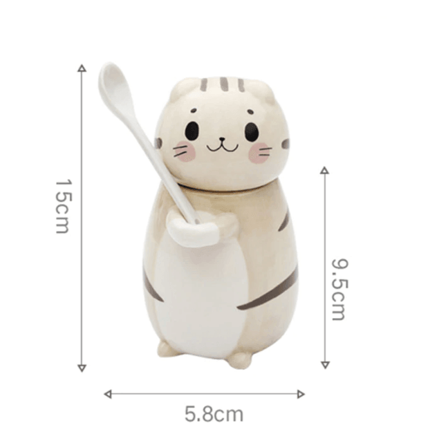 Cat Coffee Mug | Ceramic | Novelty Shape