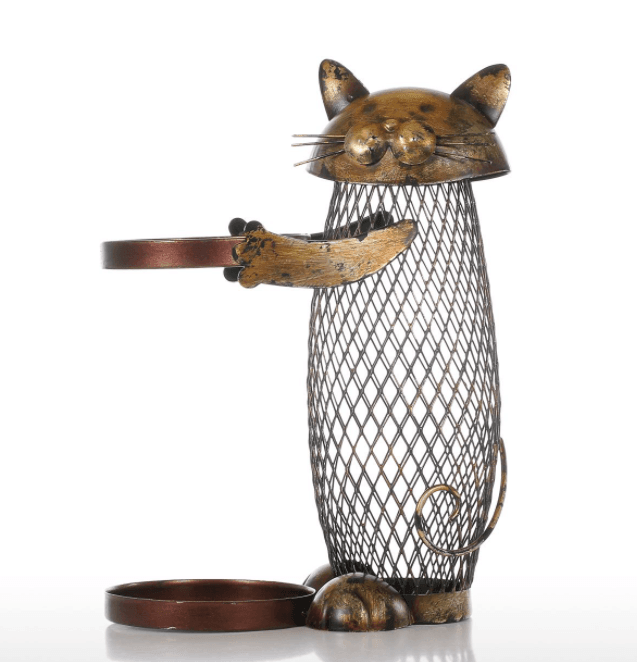 Cat Wine Holder | Metal | Decorative