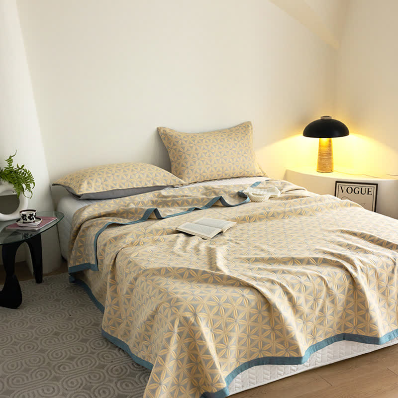 Cotton Gauze Quilt Set | Organic Cotton | Queen Size with 2 Pillowcases
