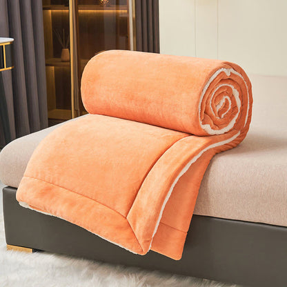 Double Velvet Throw Blanket | Soft Polyester | Full Size 71"W x 79"L
