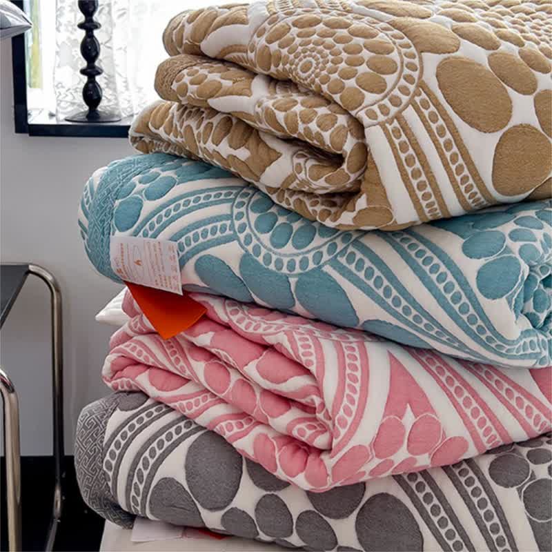 Pure Cotton Reversible Quilt | 100% Organic Cotton | Full/Queen Size
