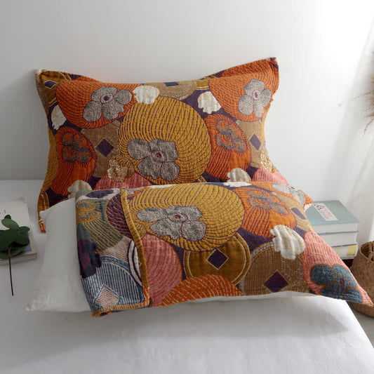 Colorful Cotton Gauze Pillow Towels | Breathable & Skin-Friendly | Set of 2