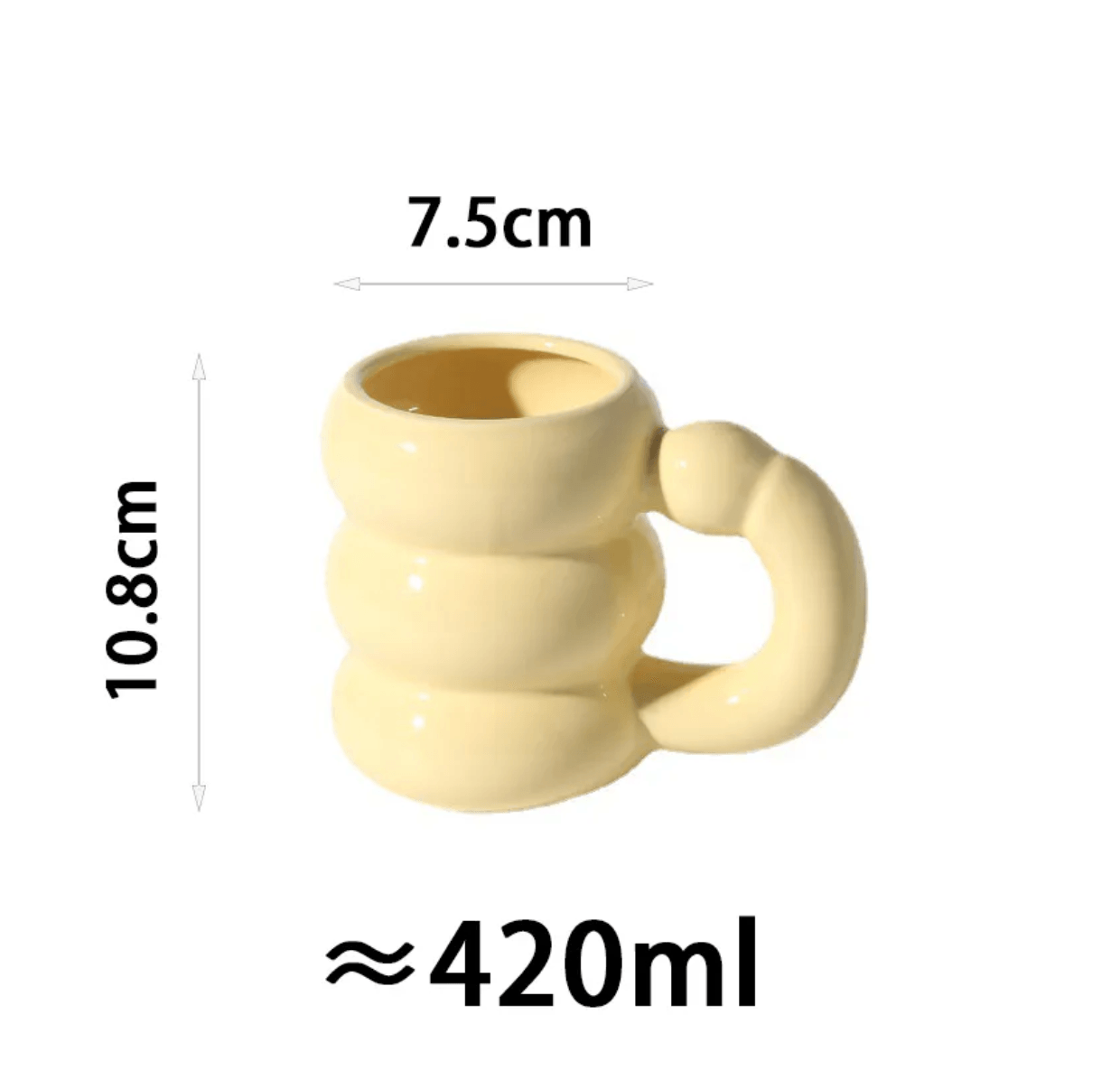 Ceramic Mugs | Bubble Design | Circle Shape