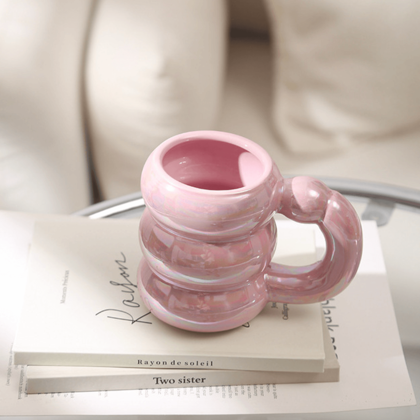 Ceramic Mugs | Bubble Design | Circle Shape