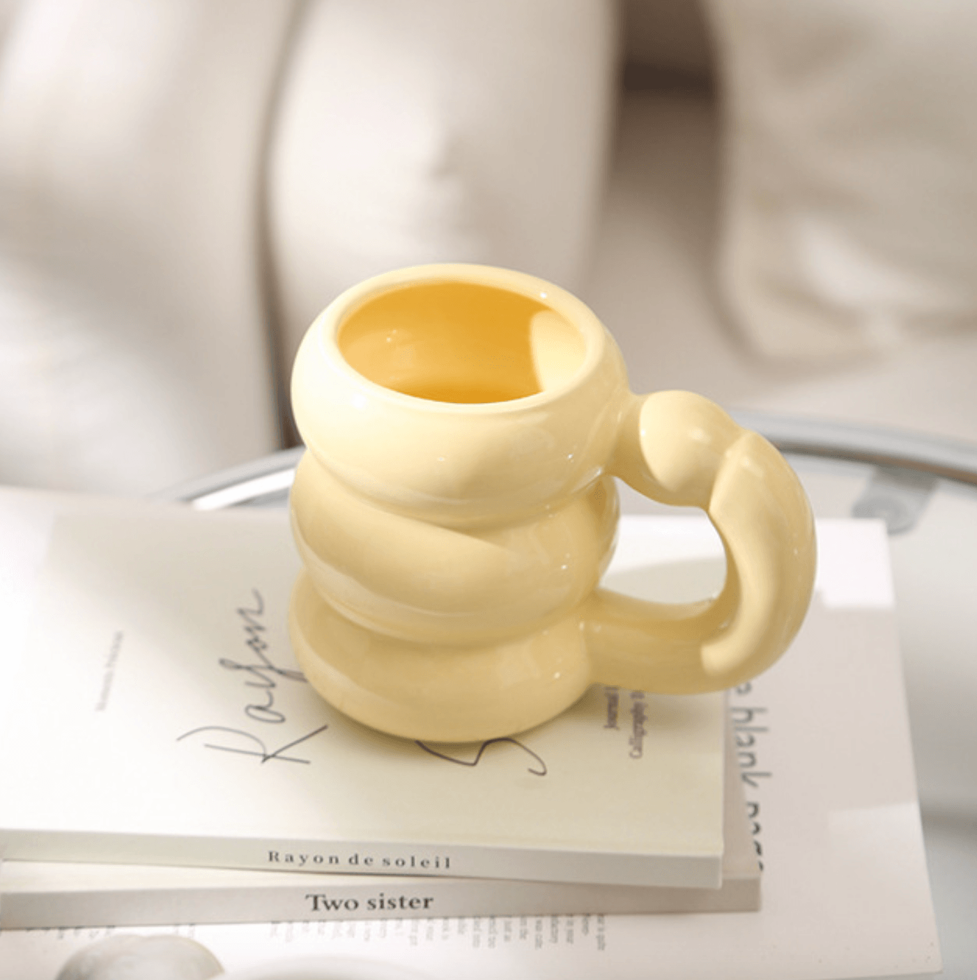Ceramic Mugs | Bubble Design | Circle Shape