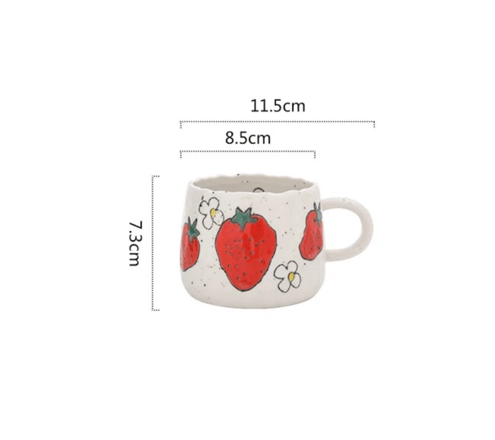Ceramic Mugs | Fruit Print | Set of 1