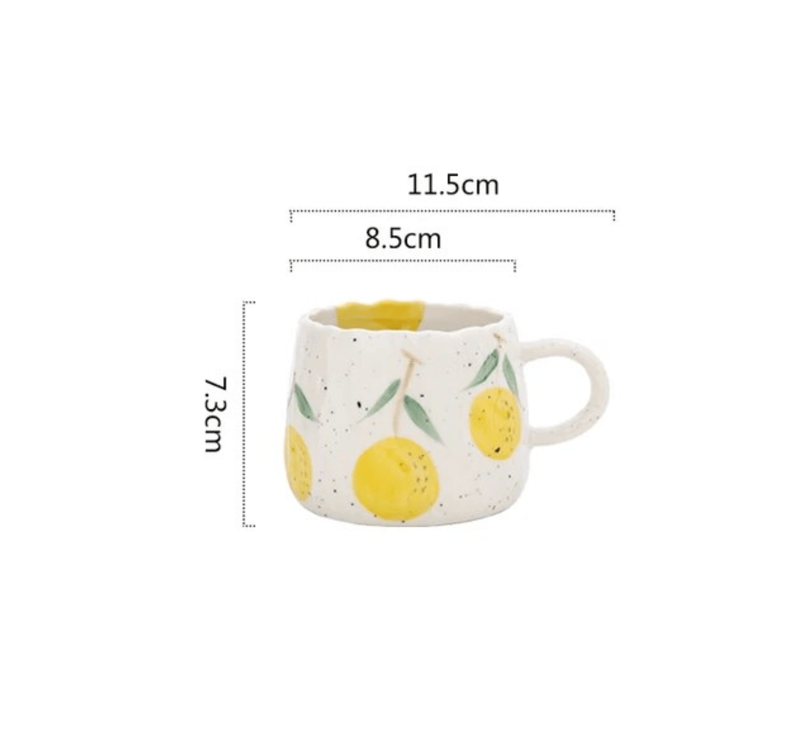 Ceramic Mugs | Fruit Print | Set of 1