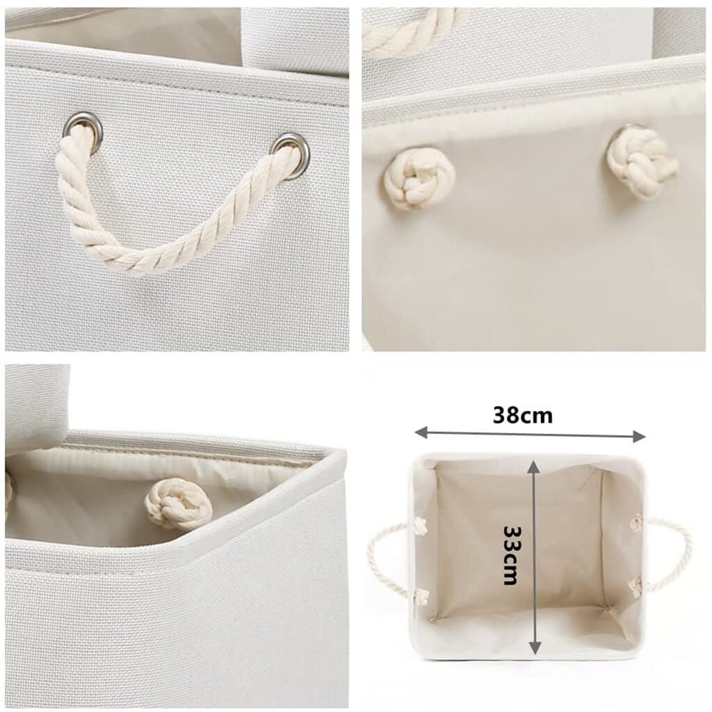 Storage Boxes | Canvas & EVA | Large 41.6L, 13"x15"x13"