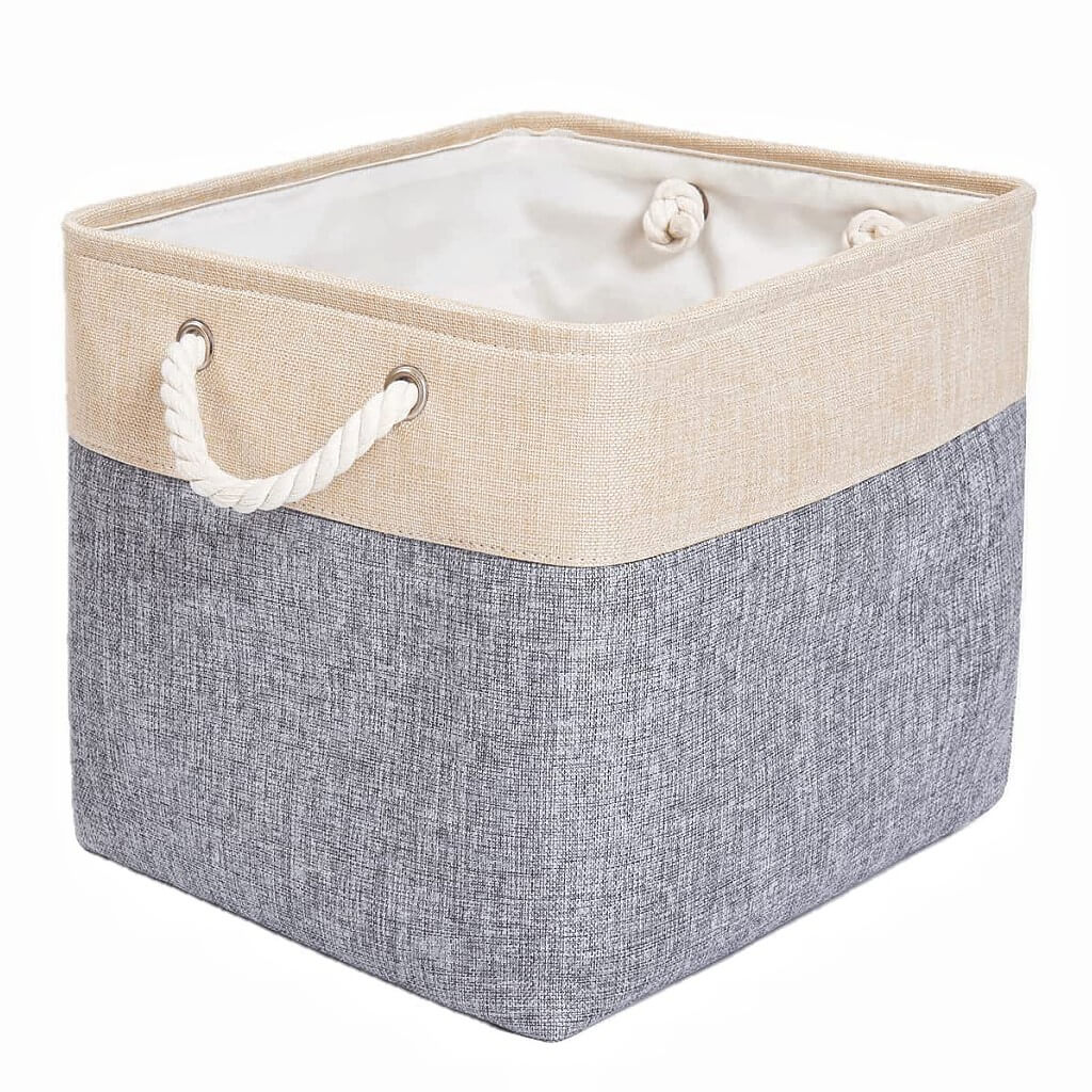 Storage Boxes | Canvas & EVA | Large 41.6L, 13"x15"x13"