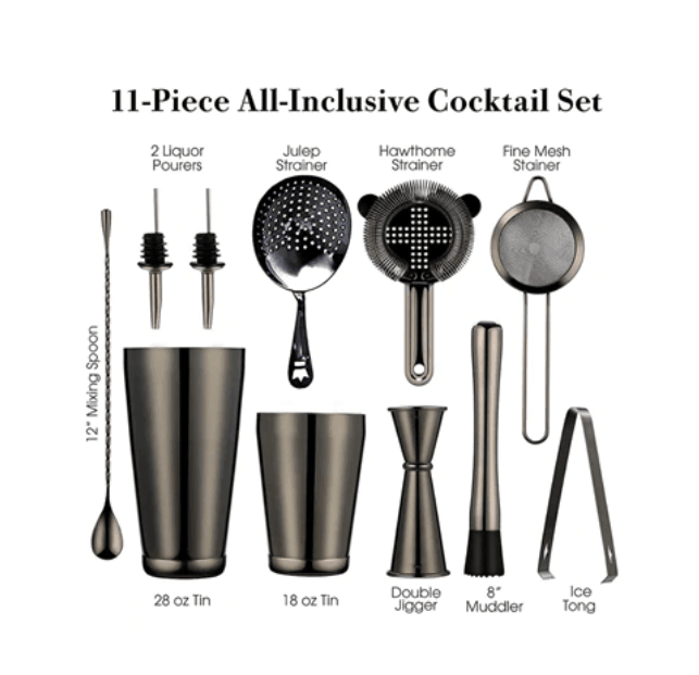 Cocktail Shaker Set | Stainless Steel | Complete Bar Set