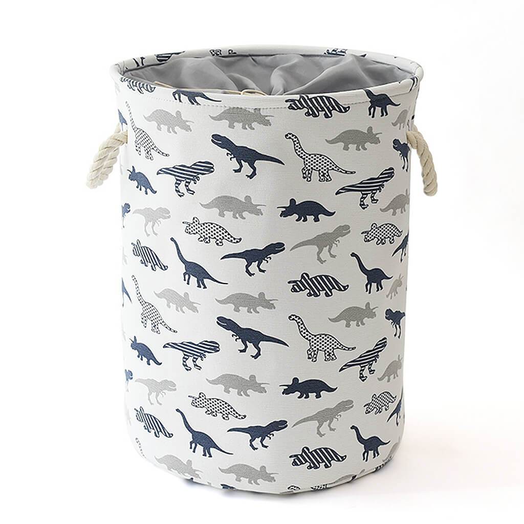 Collapsible Laundry Basket | EVA & Canvas | Dinosaur Design