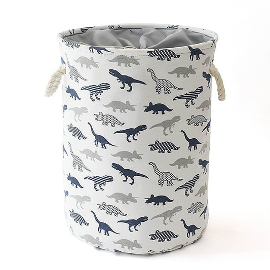 Collapsible Laundry Basket | EVA & Canvas | Dinosaur Design