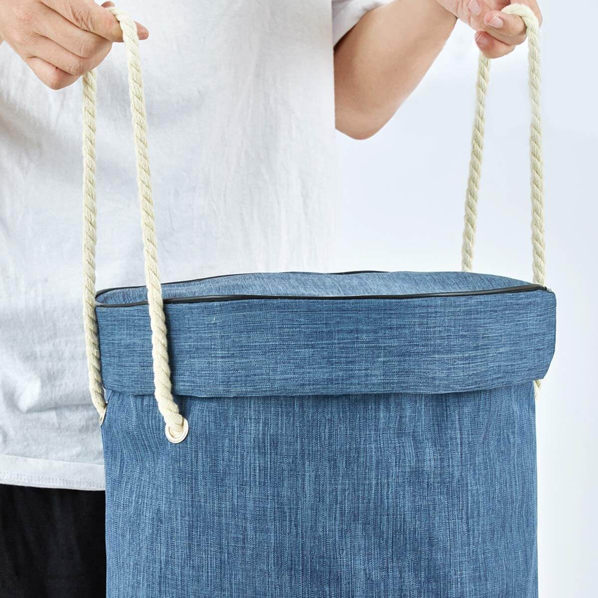 Collapsible Toy Storage Bag & Play Mat | Durable Fabric | Blue