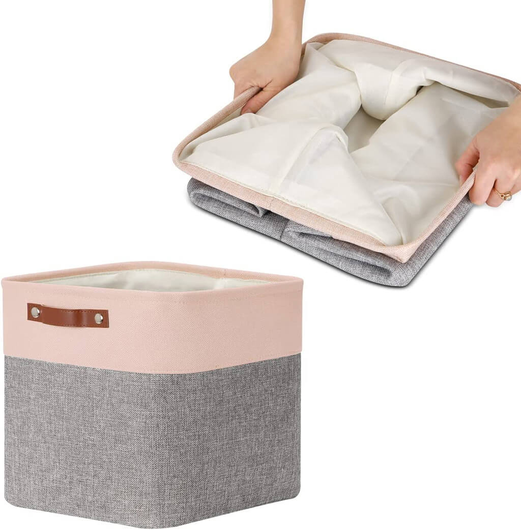 Storage Boxes | Canvas & EVA | Large 41.6L, 13"x15"x13"