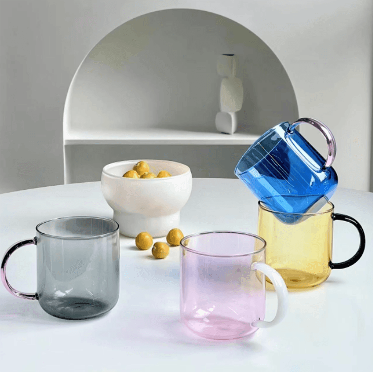 Glass Mug | Borosilicate Glass | Colorful