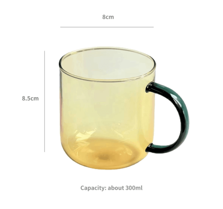 Glass Mug | Borosilicate Glass | Colorful