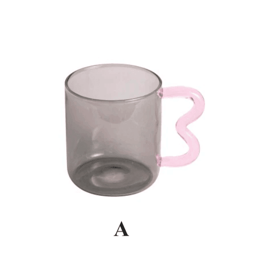 Colorful Ear Glass Mug | Borosilicate Glass | Clear