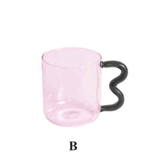 Colorful Ear Glass Mug | Borosilicate Glass | Clear