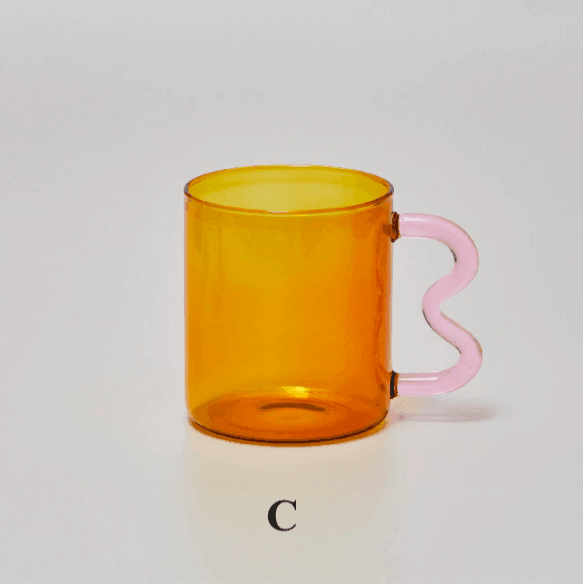 Colorful Ear Glass Mug | Borosilicate Glass | Clear