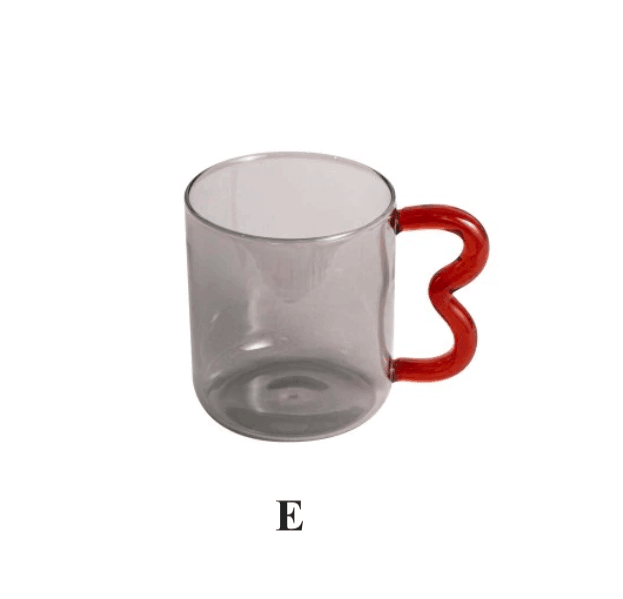 Colorful Ear Glass Mug | Borosilicate Glass | Clear