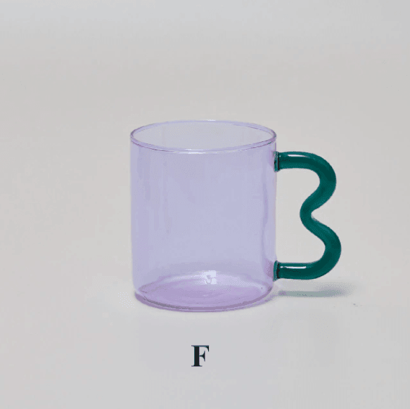 Colorful Ear Glass Mug | Borosilicate Glass | Clear