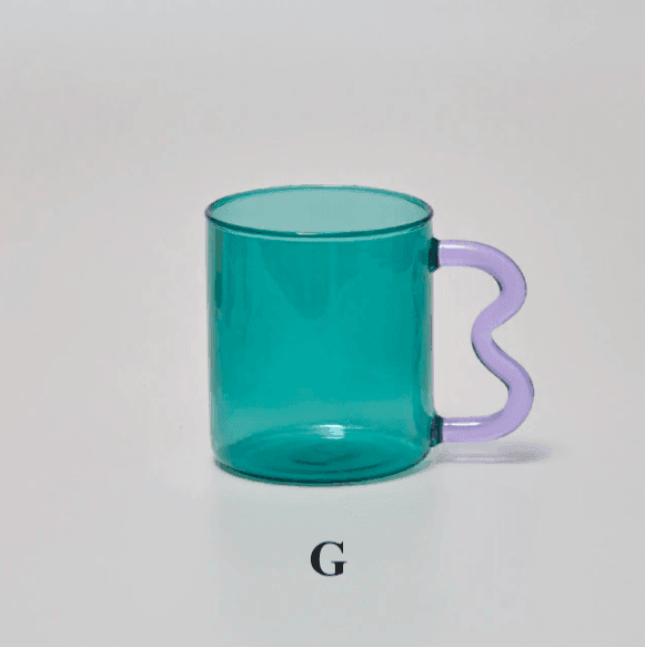 Colorful Ear Glass Mug | Borosilicate Glass | Clear